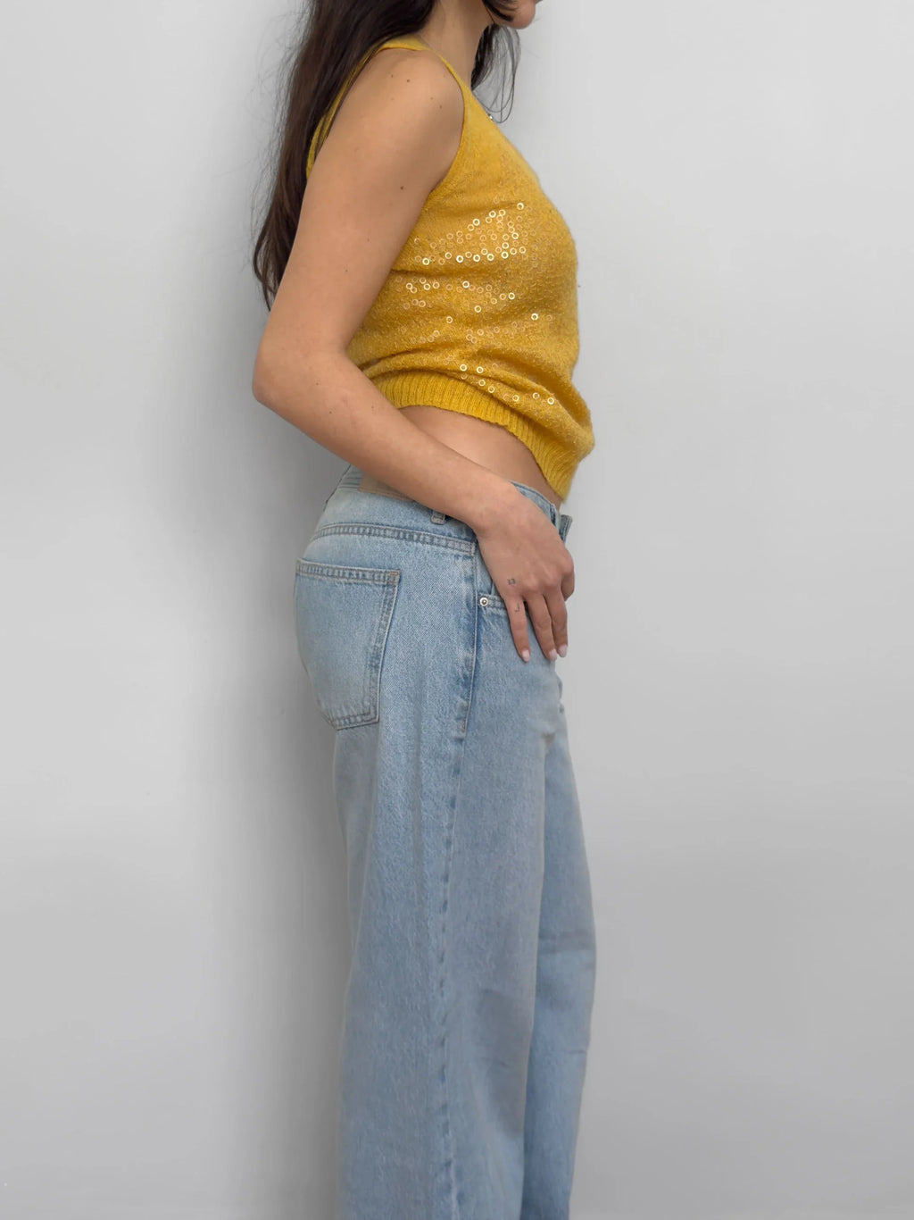 Yellow Mohair Pullover