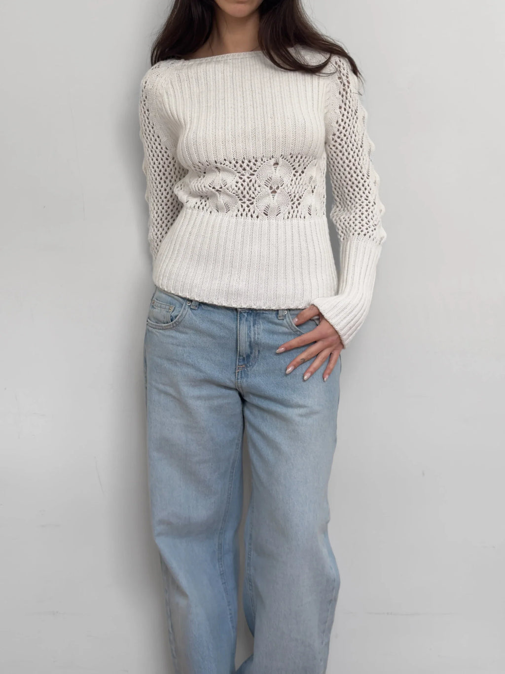 White Wool Sweater