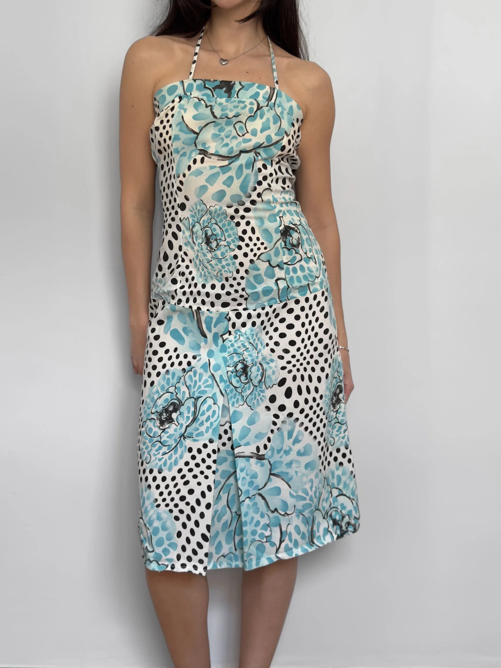 Patterned Midi Dress