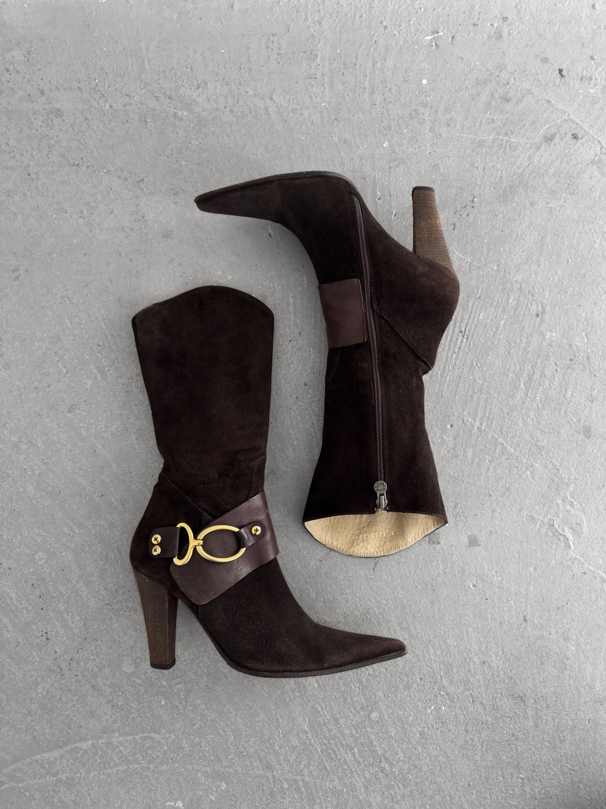 Brown Suede Boots