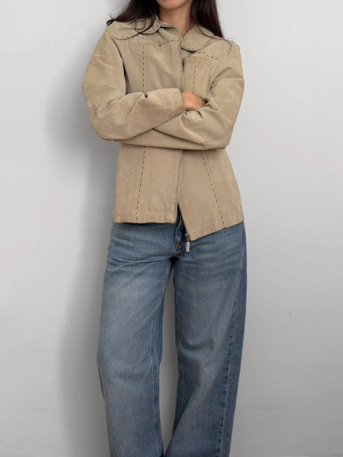 Beige Suede Jacket