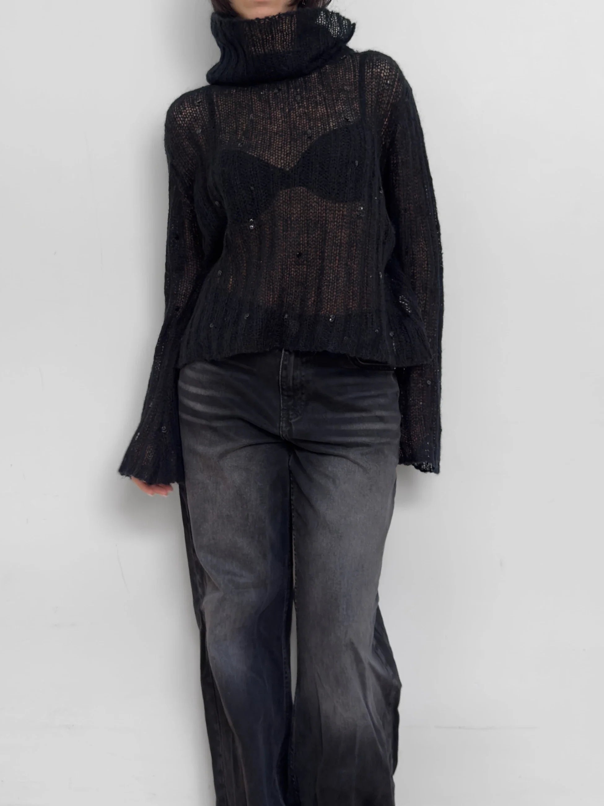 Black Mohair Sweater