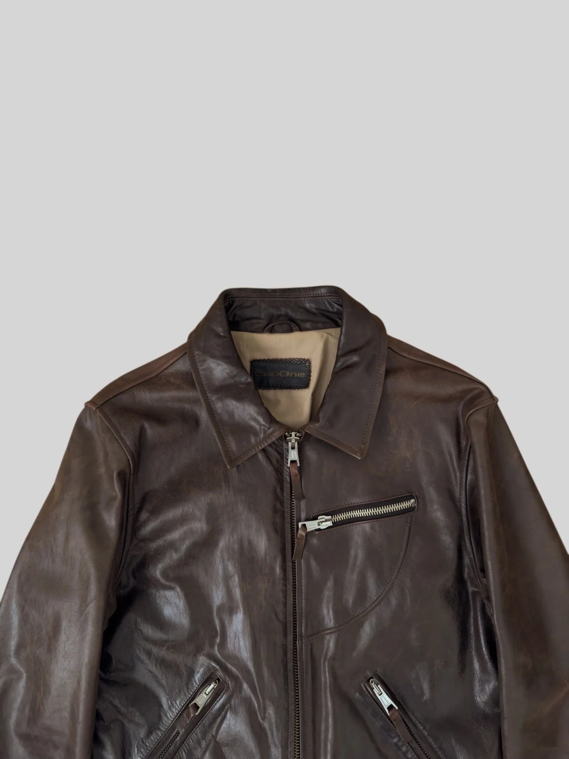 Brown Leather Coat
