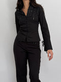 Black Embroidered Shirt