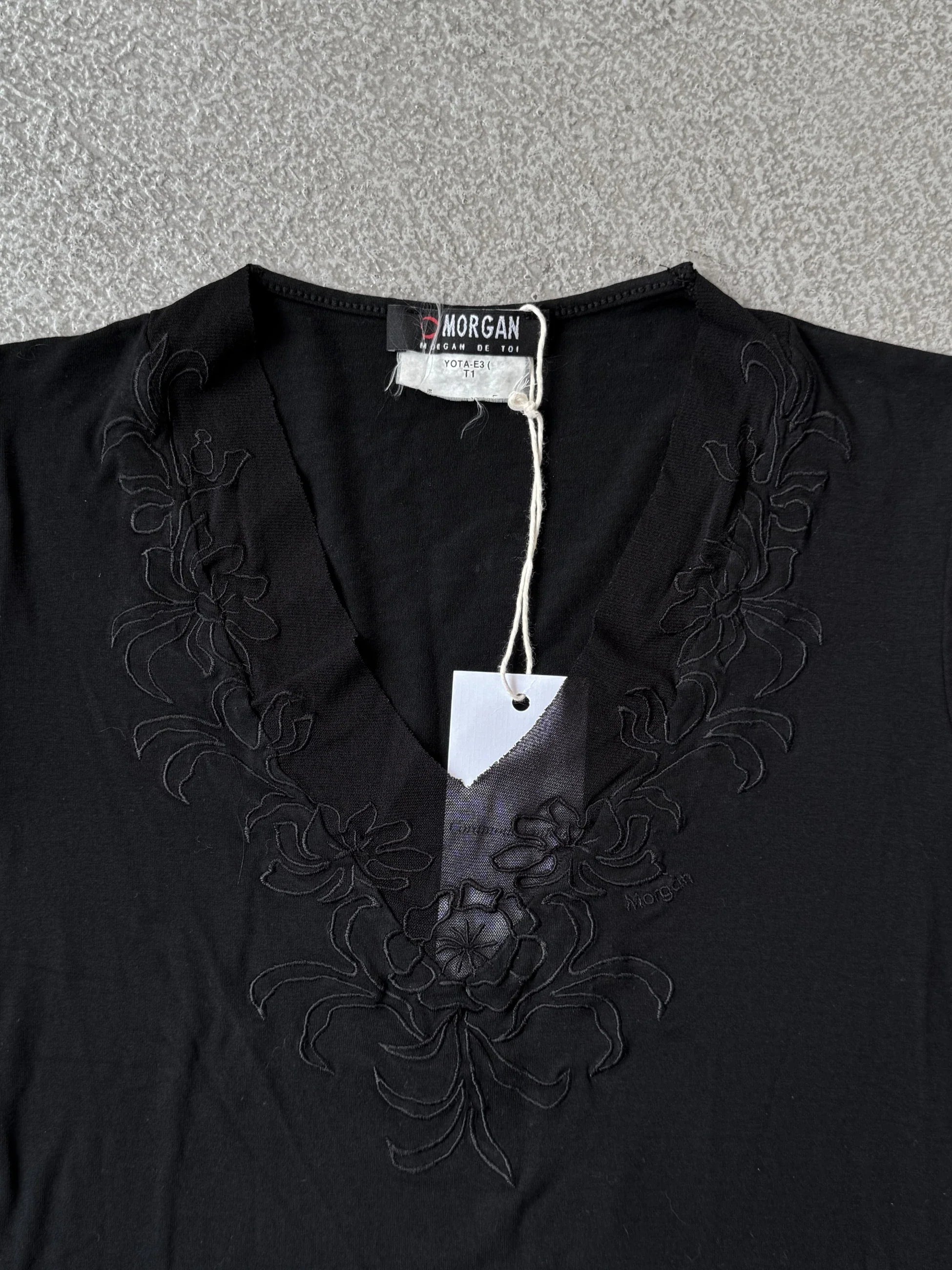 Morgan Tulle-Detailed Blouse