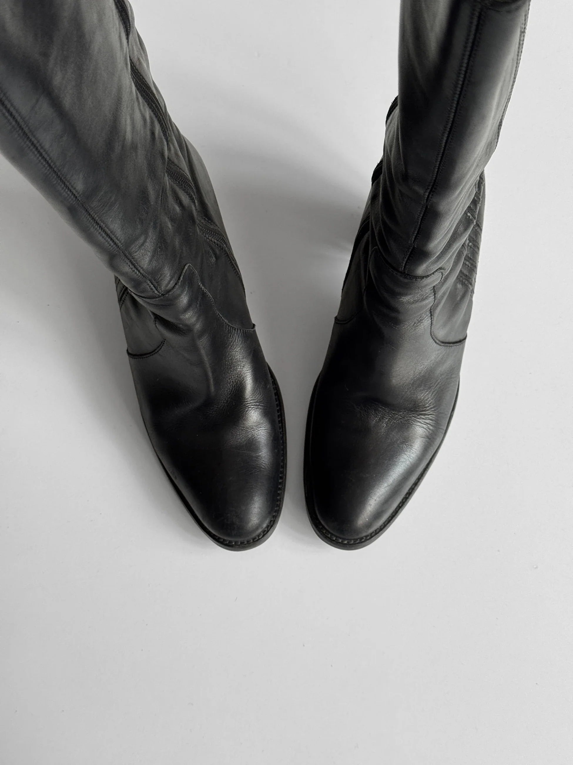 Black Leather Boots