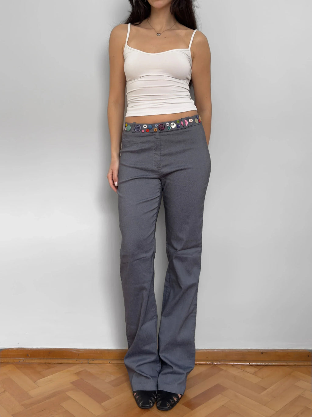 Button-Detailed Trousers