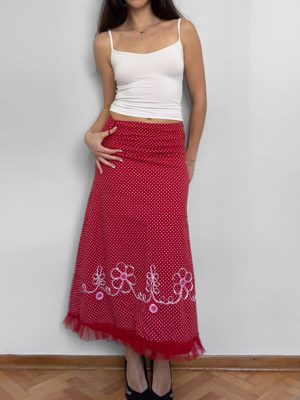 Red Polka Dot Skirt