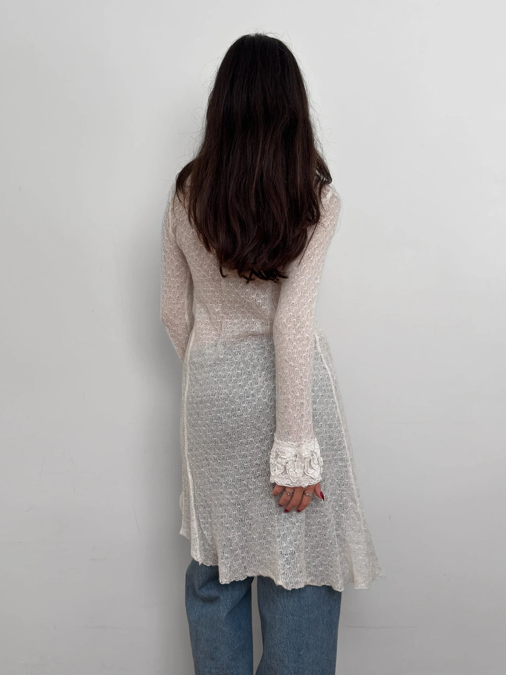 Collar-Detailed Mohair Cardigan