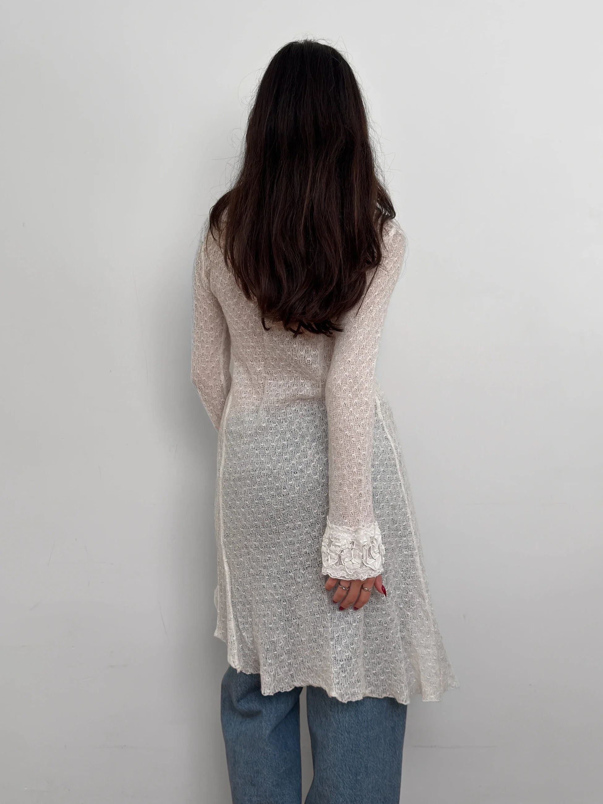 Collar-Detailed Mohair Cardigan
