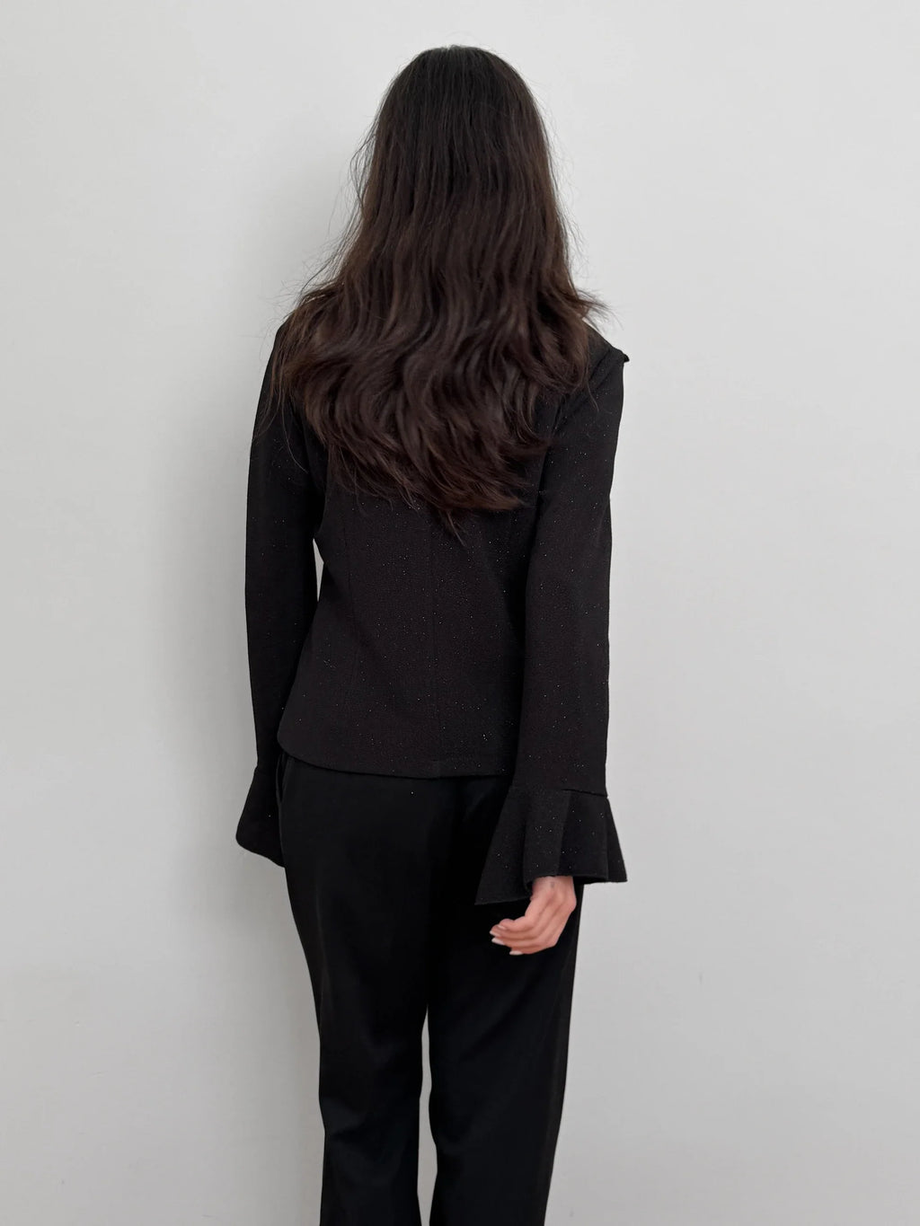 Black Glitter Thin Jacket
