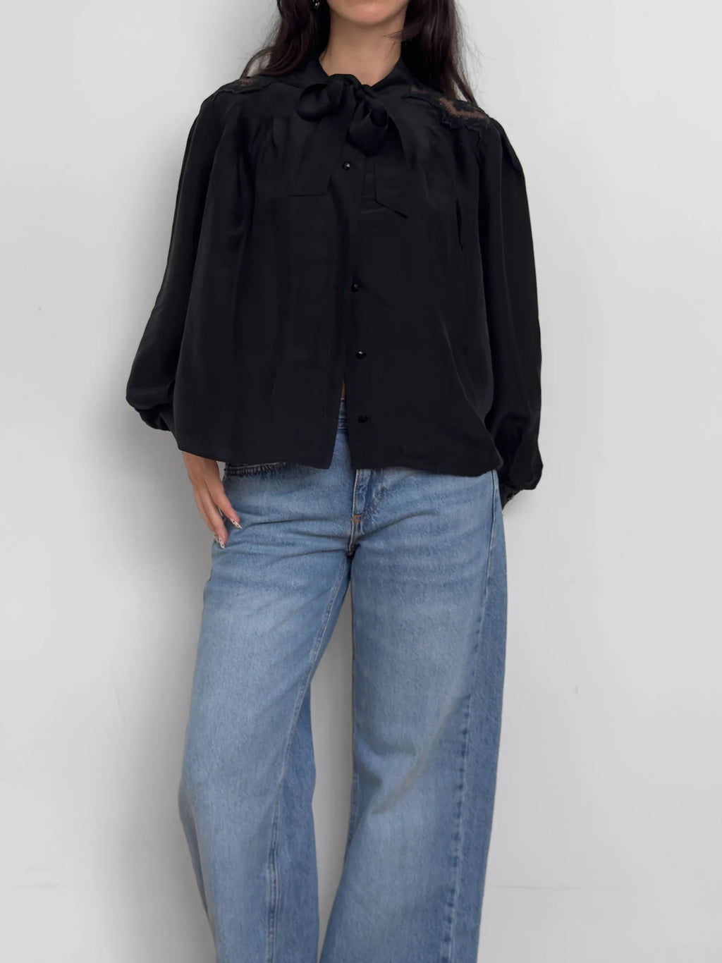 Black Silk Shirt