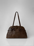 Miu Miu Bow-Detailed Distressed Leather Bag
