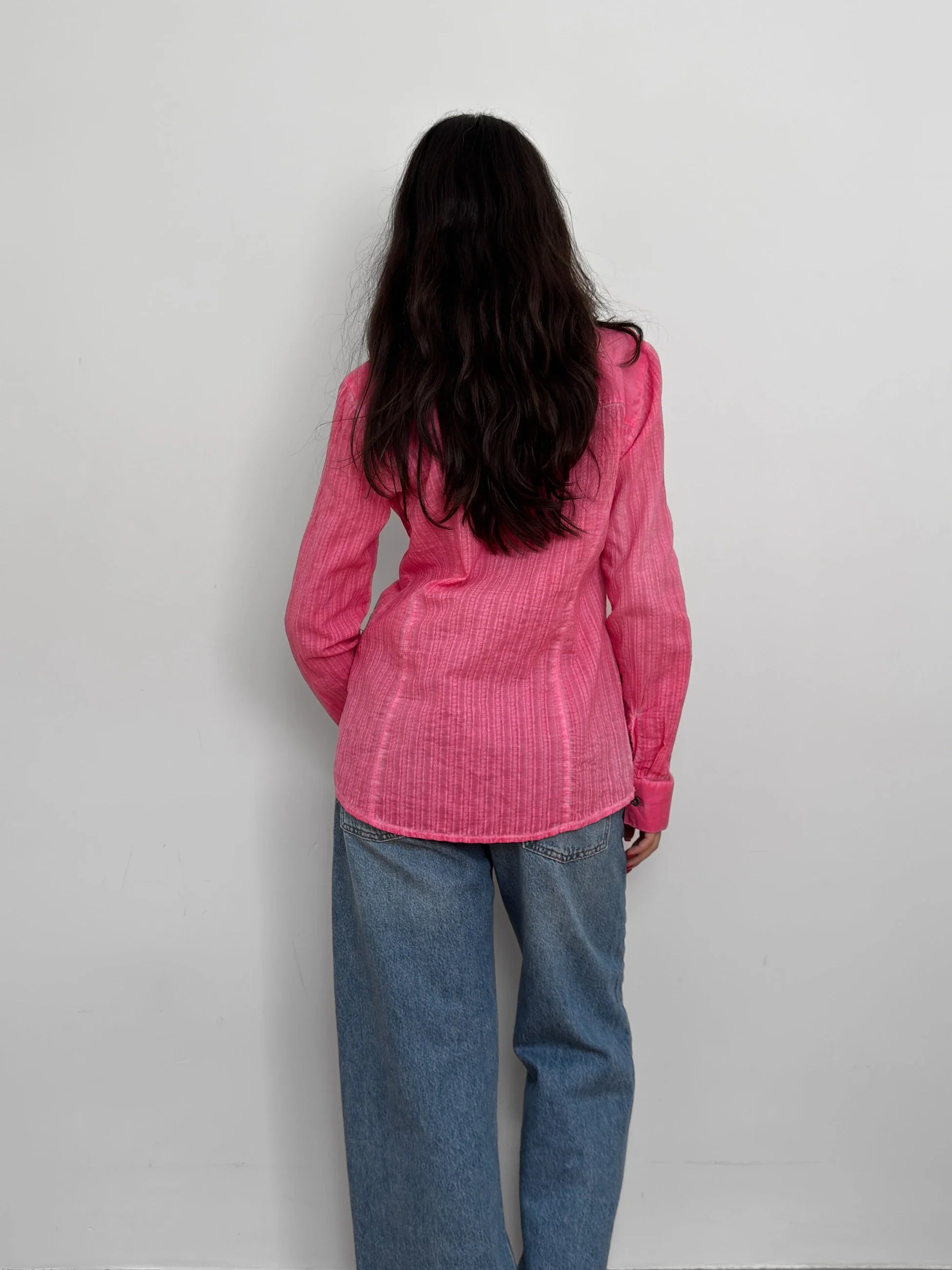 Textured Pink Shirt