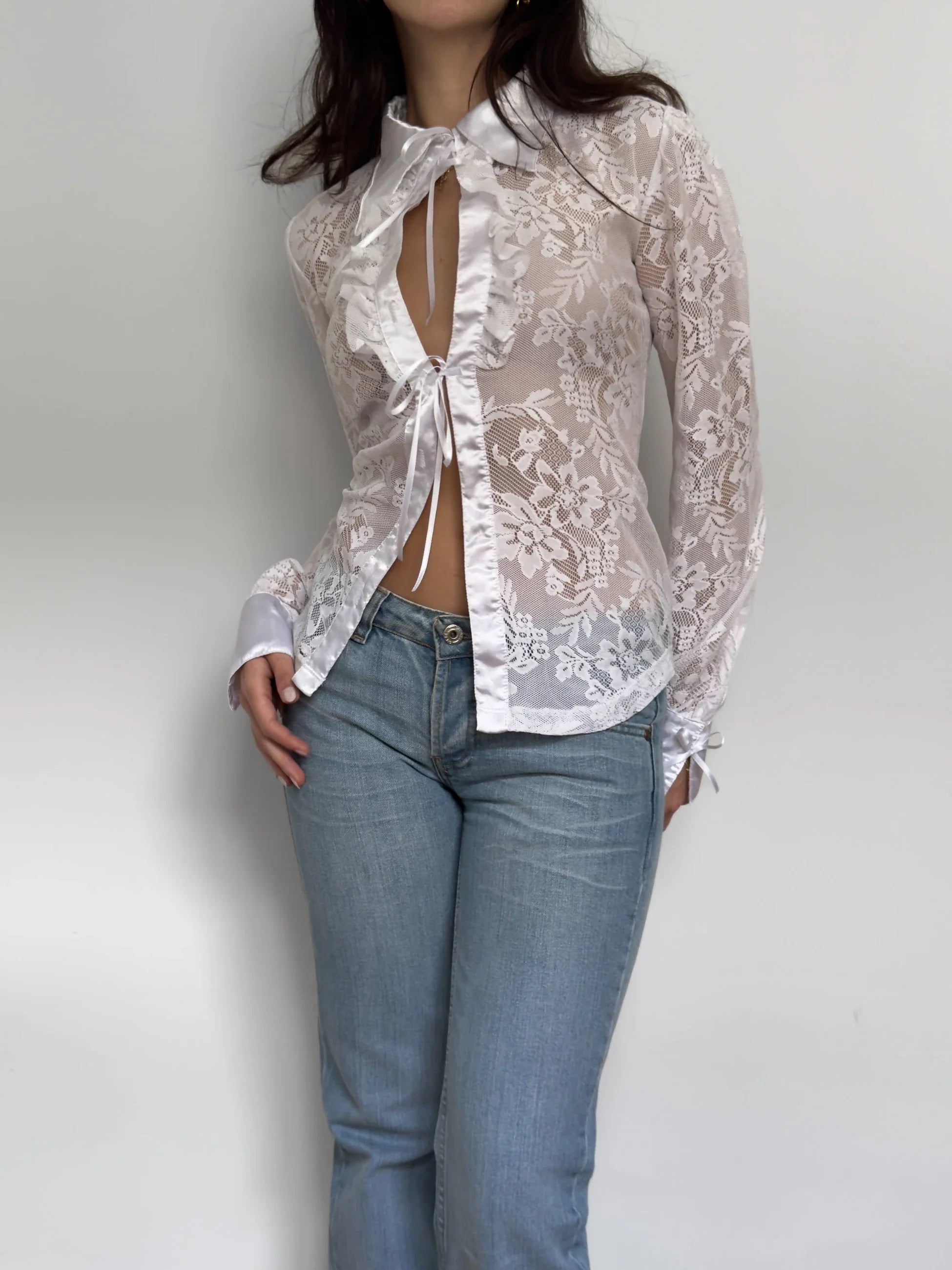White Lace Blouse