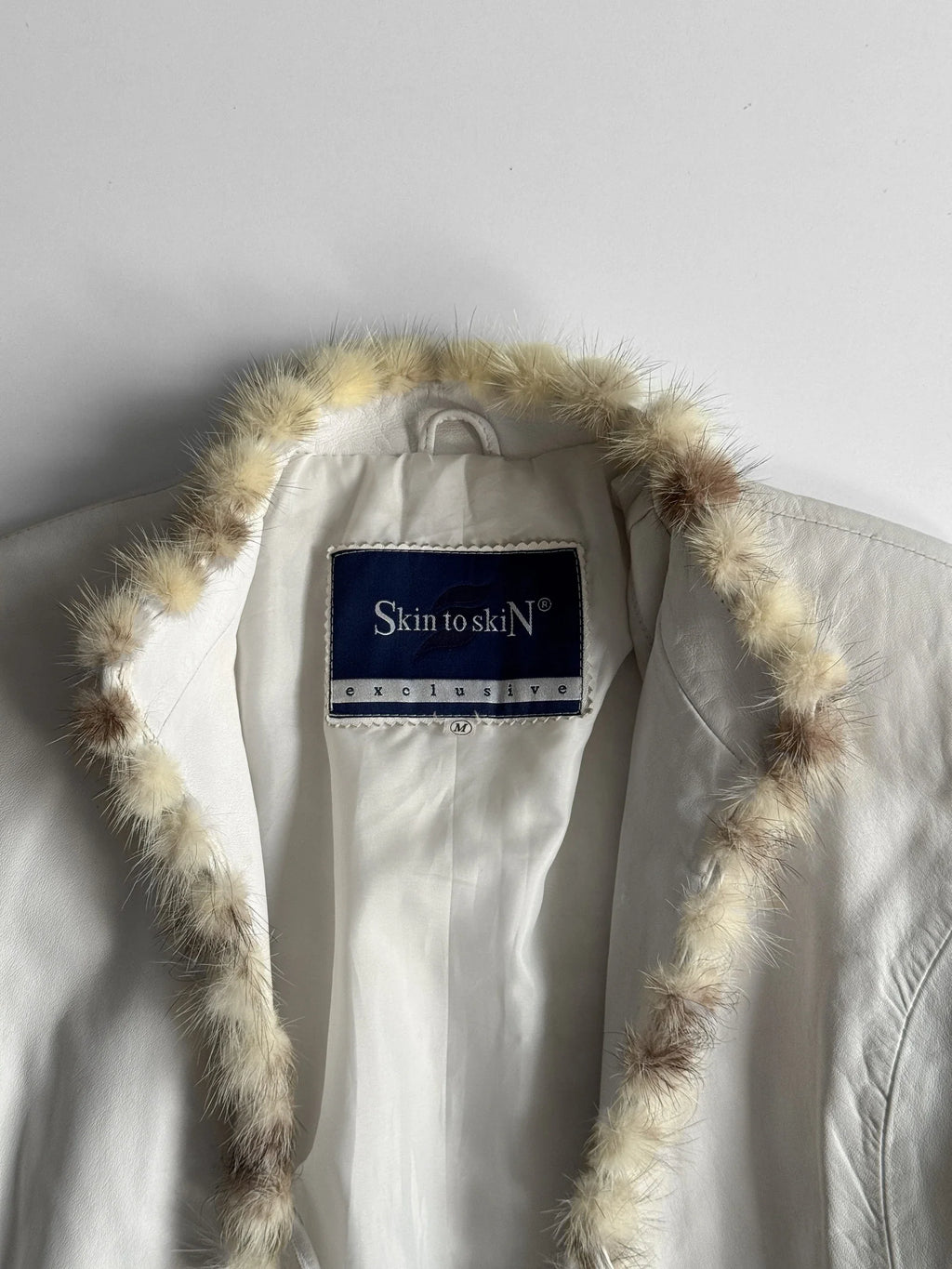 Fur-Detailed Leather Jacket