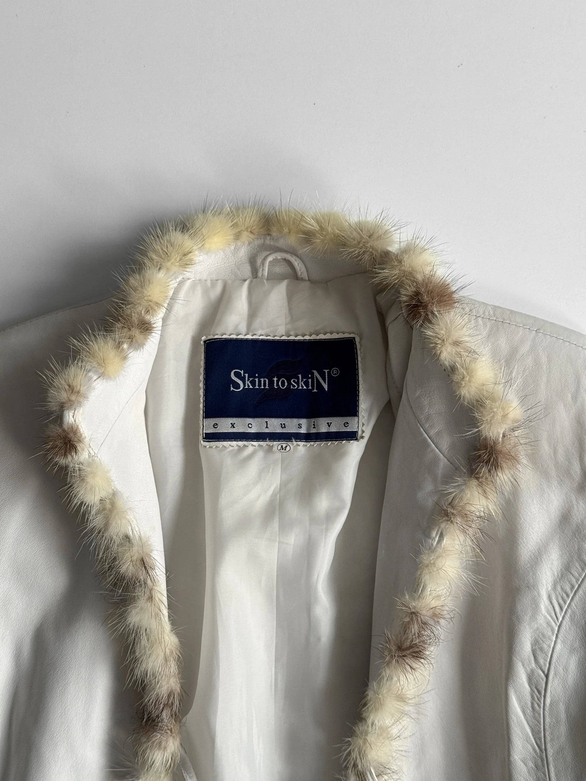 Fur-Detailed Leather Jacket