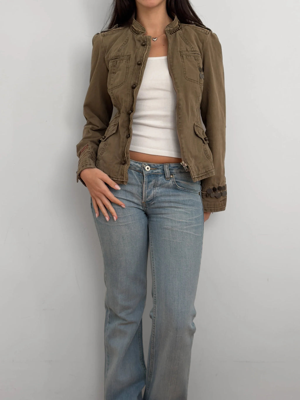 Khaki Military Jacket