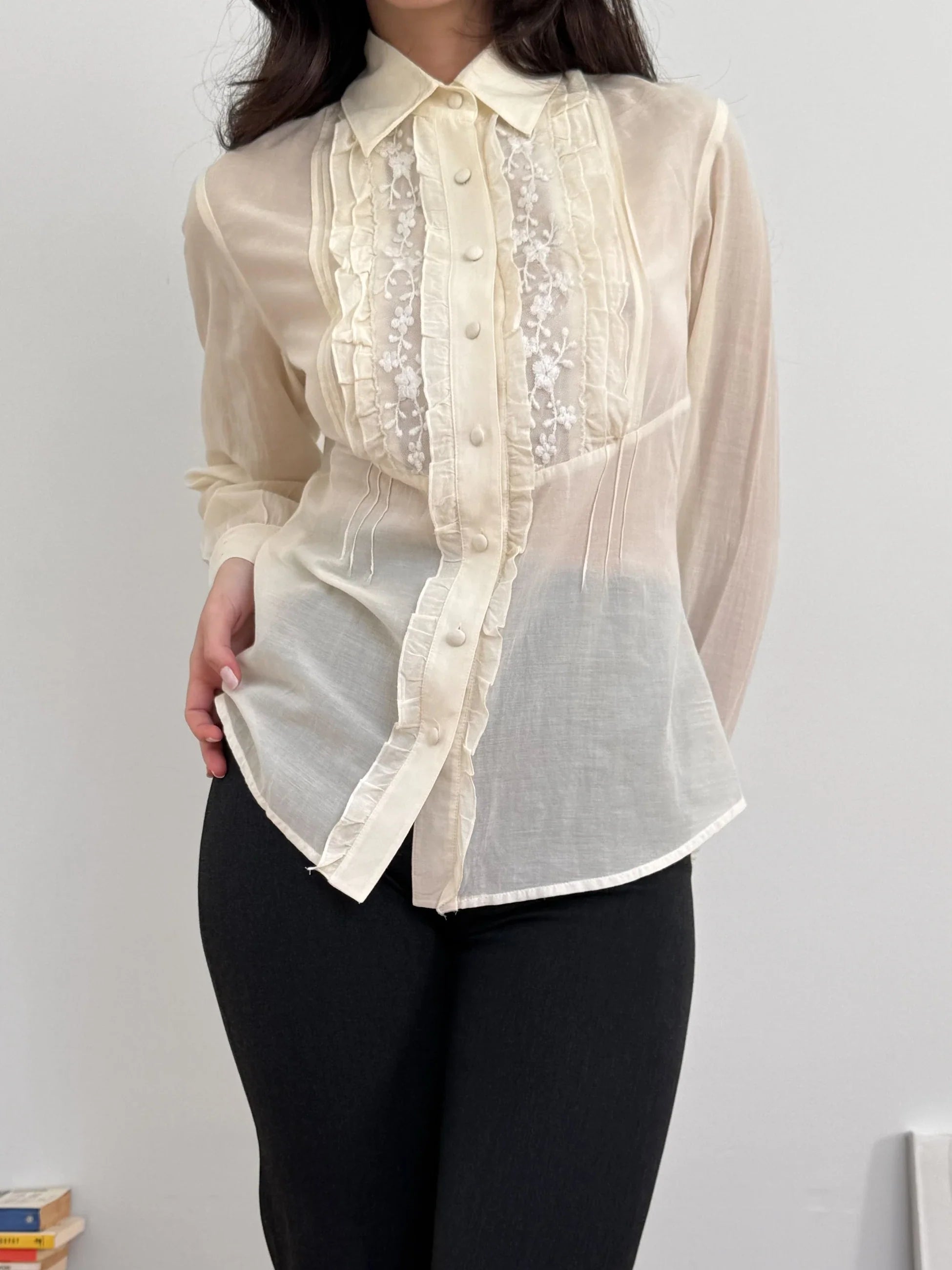 Silk-Cotton Blend Shirt