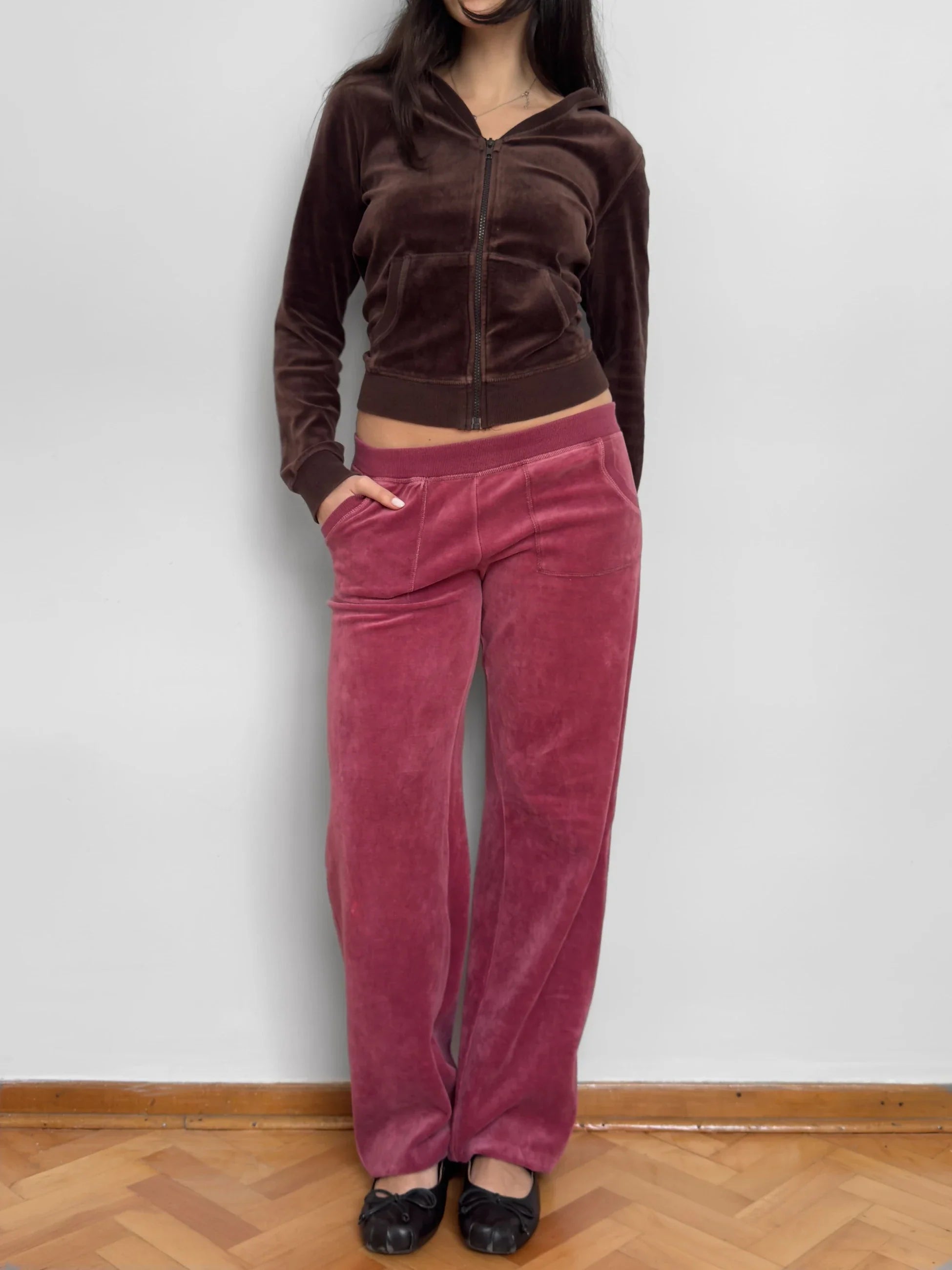 Pink Velvet Sweatpants