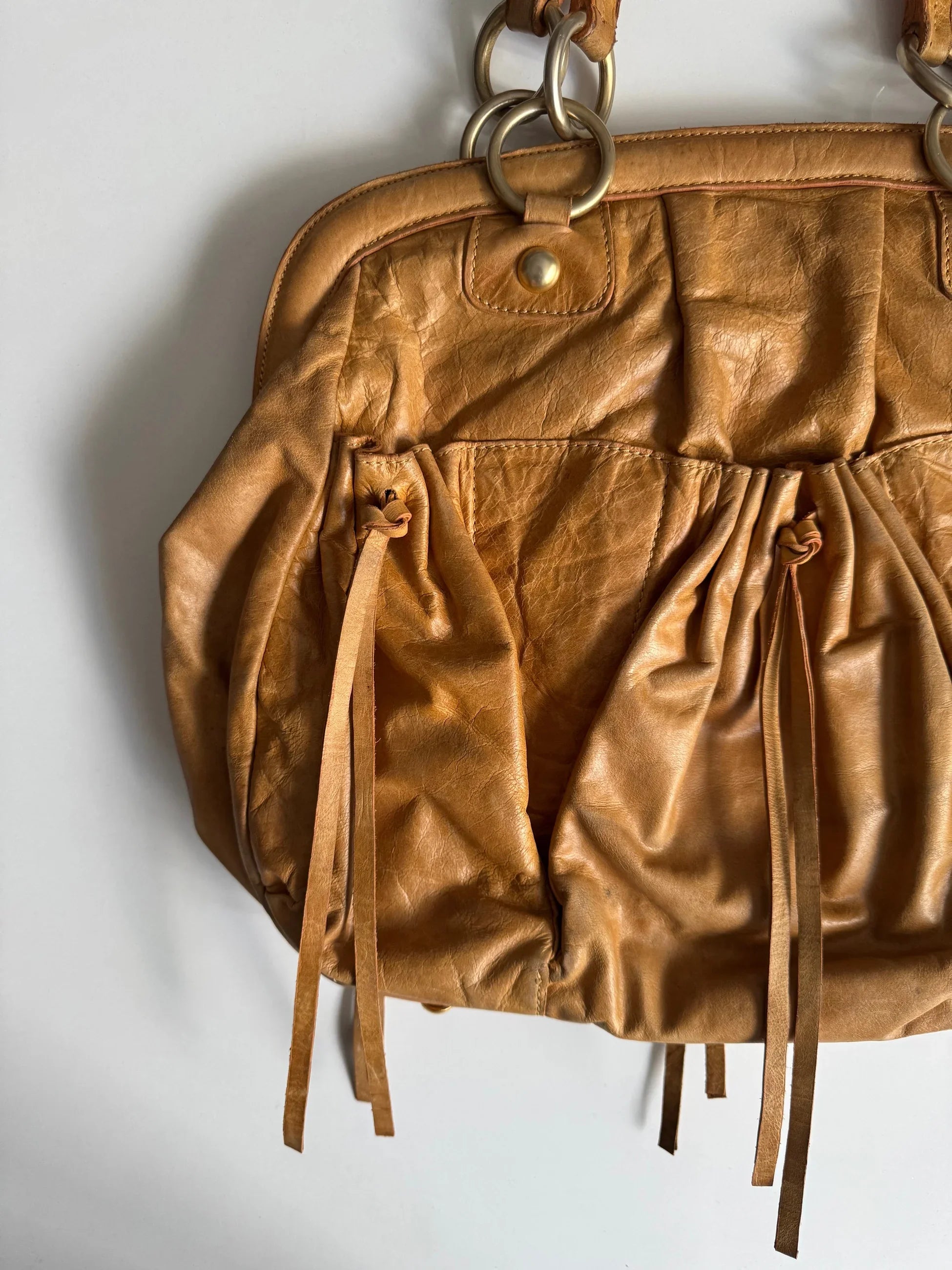 Miu Miu Leather Hobo Bag
