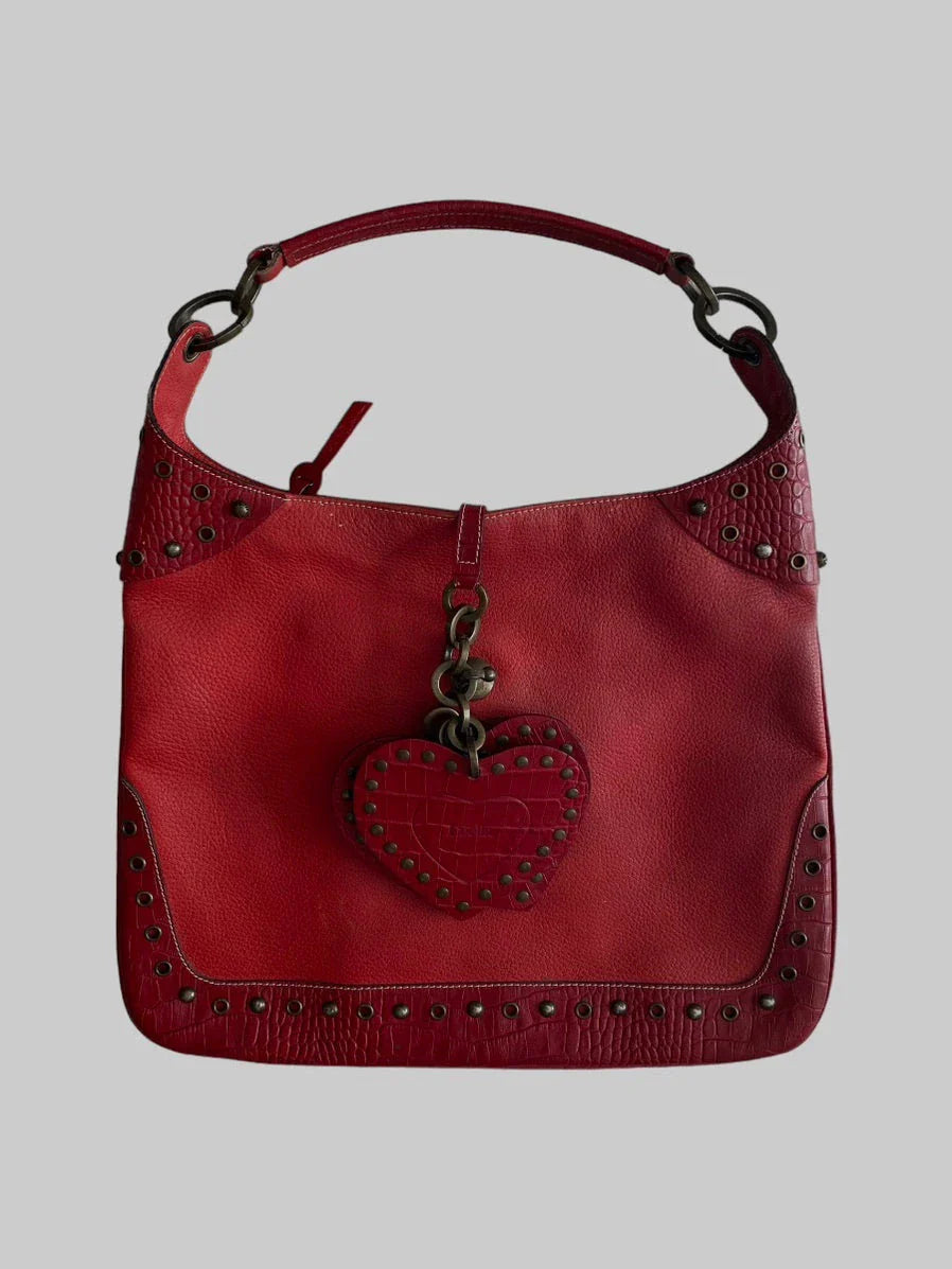 Luella Red Hobo Shoulder Bag