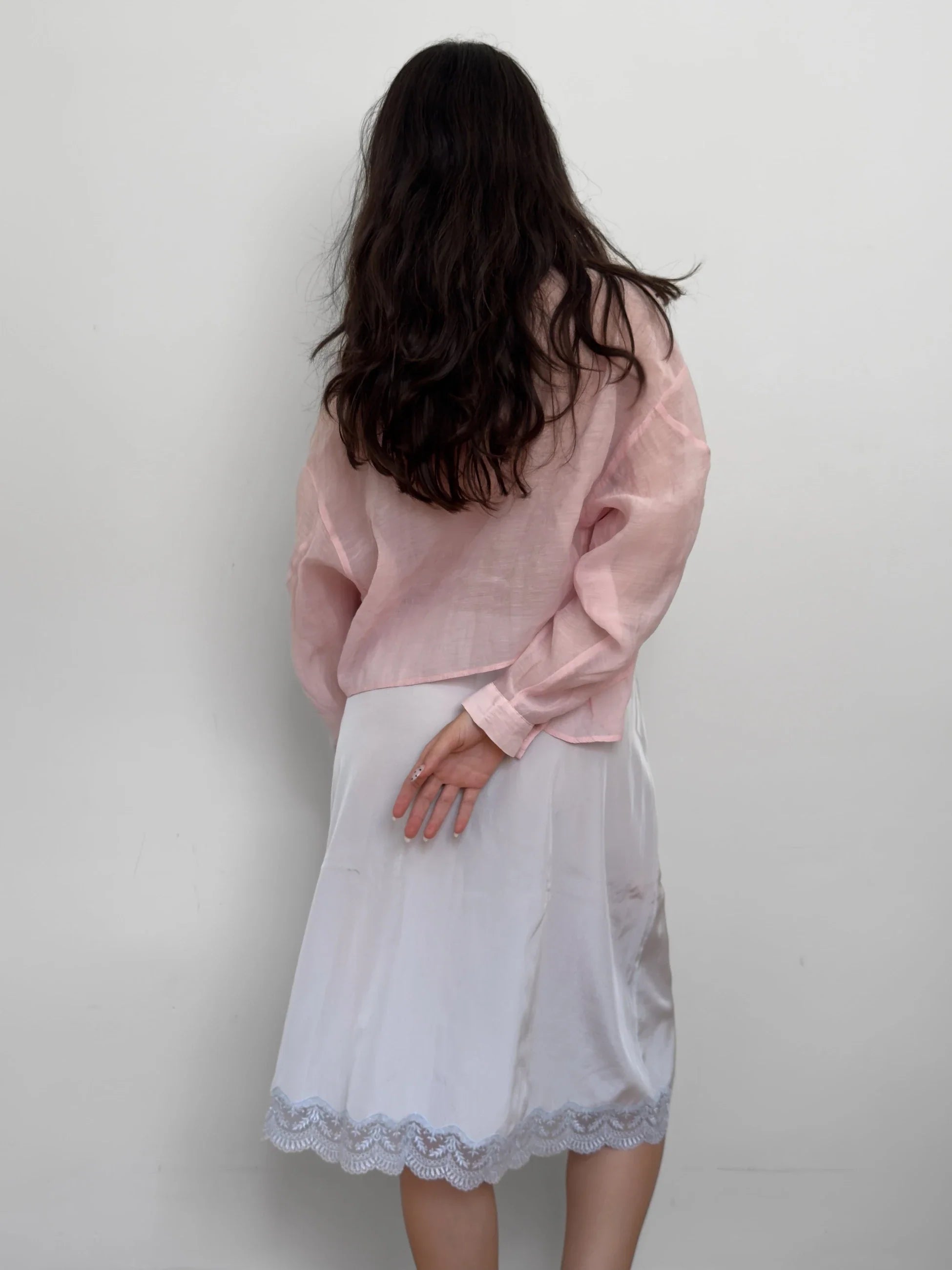 Pink Silk Shirt