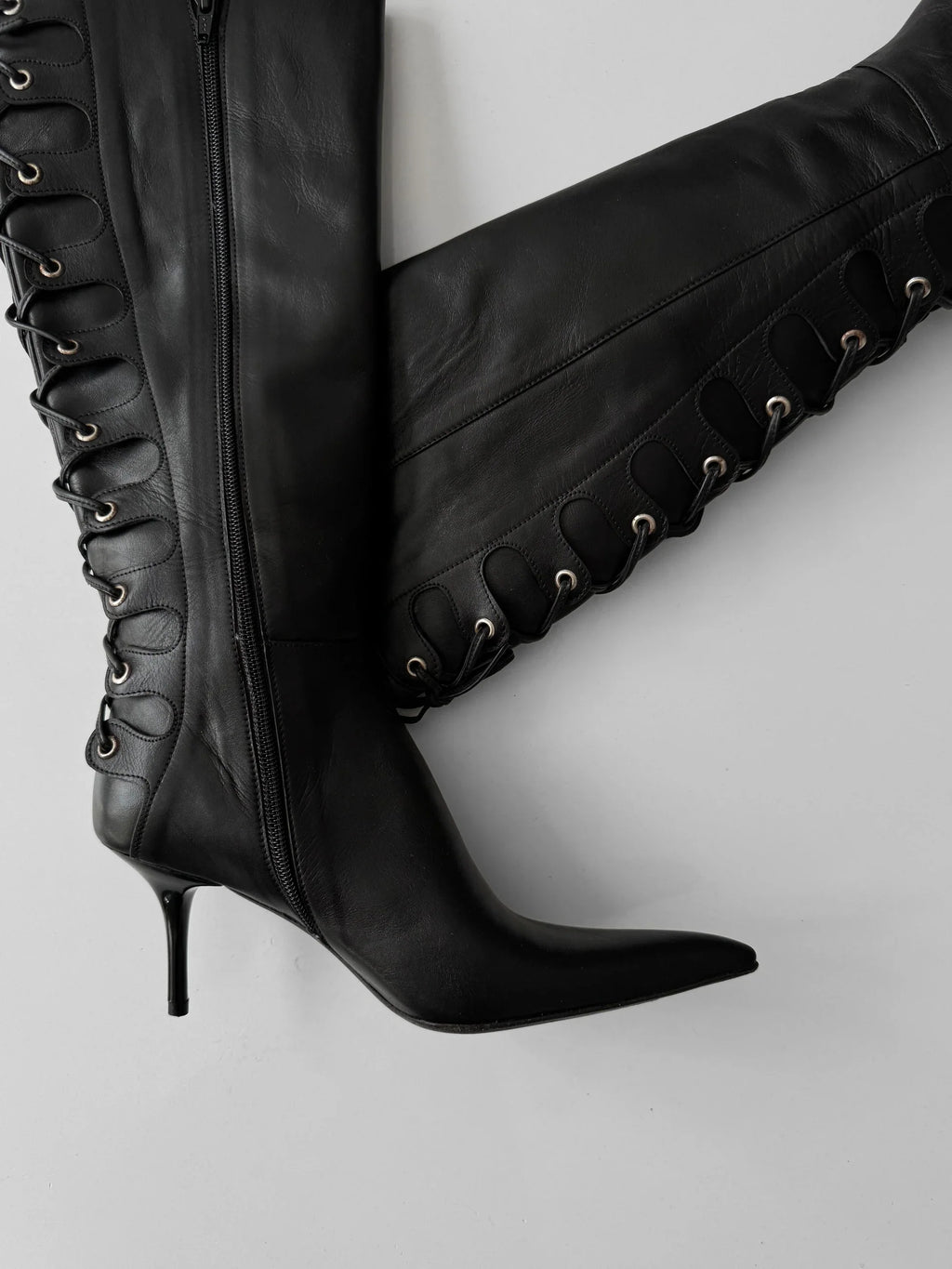 Heels Leather Boots