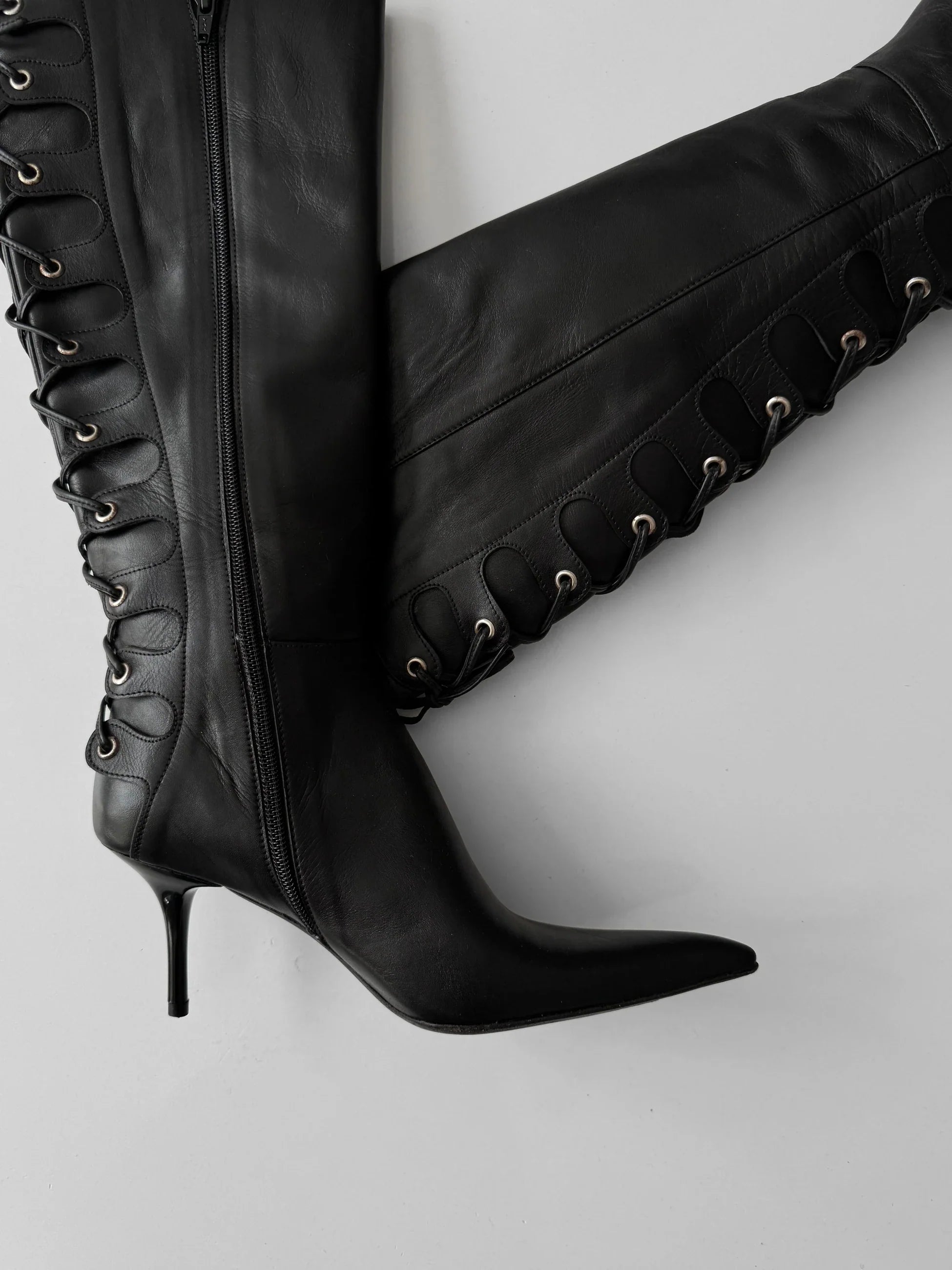 Heels Leather Boots