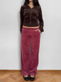 Pink Velvet Sweatpants