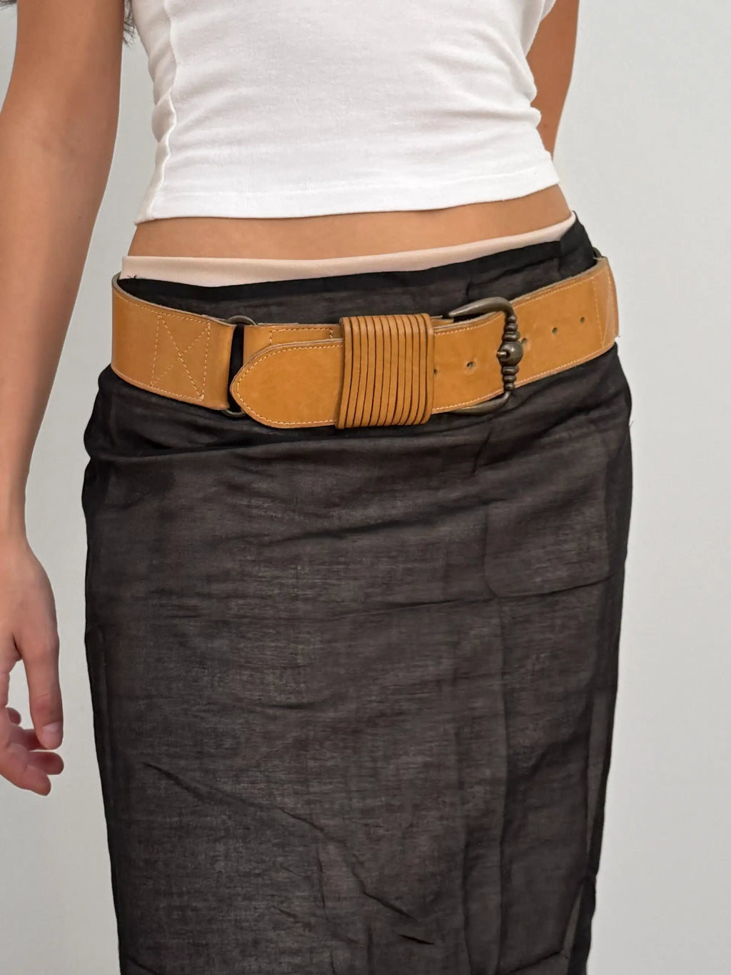 Camel Leather Belt