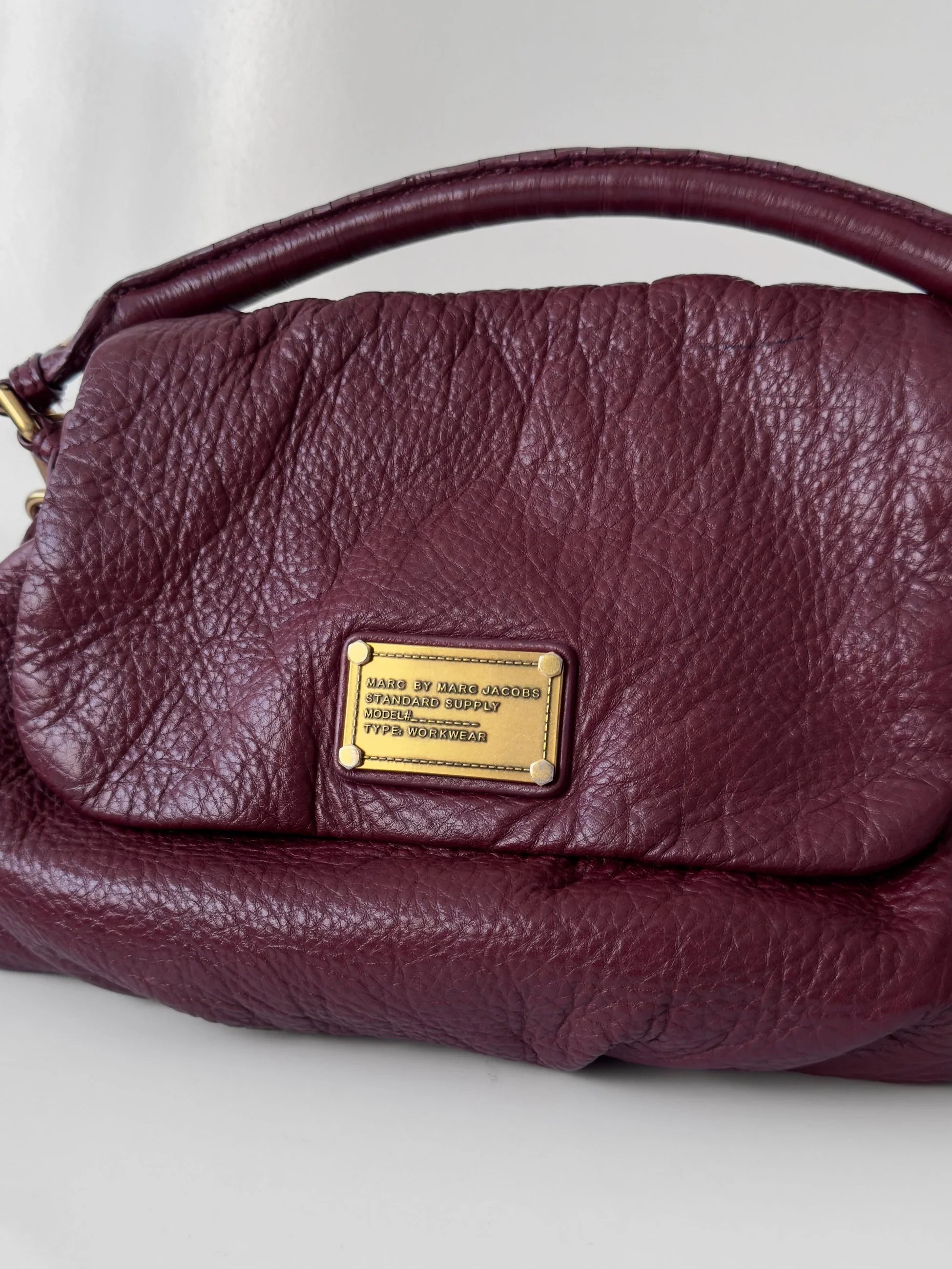 Marc Jacobs Burgundy Leather Bag