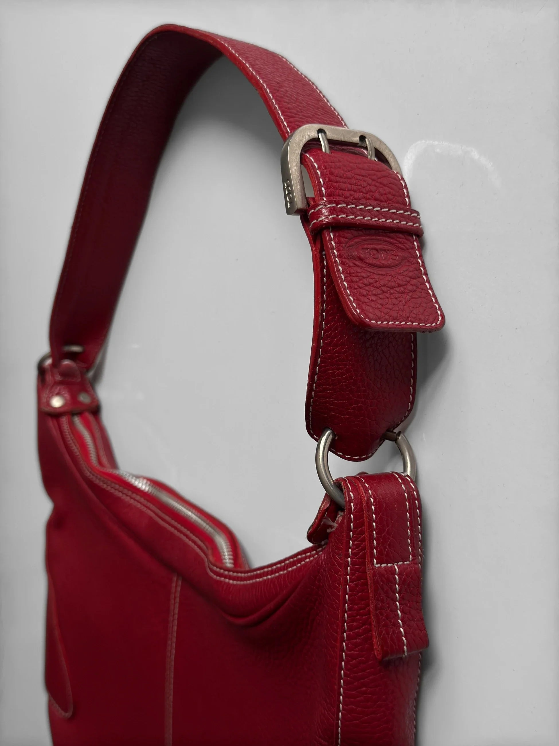 Tod's Red Leather Bag