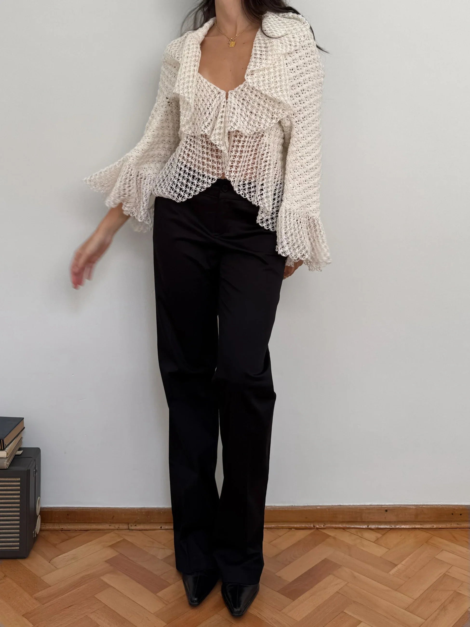 Off-White Knit Cardigan