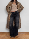 Light Brown Long Fur Coat