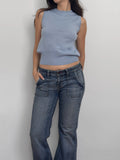 Blue Wool Pullover