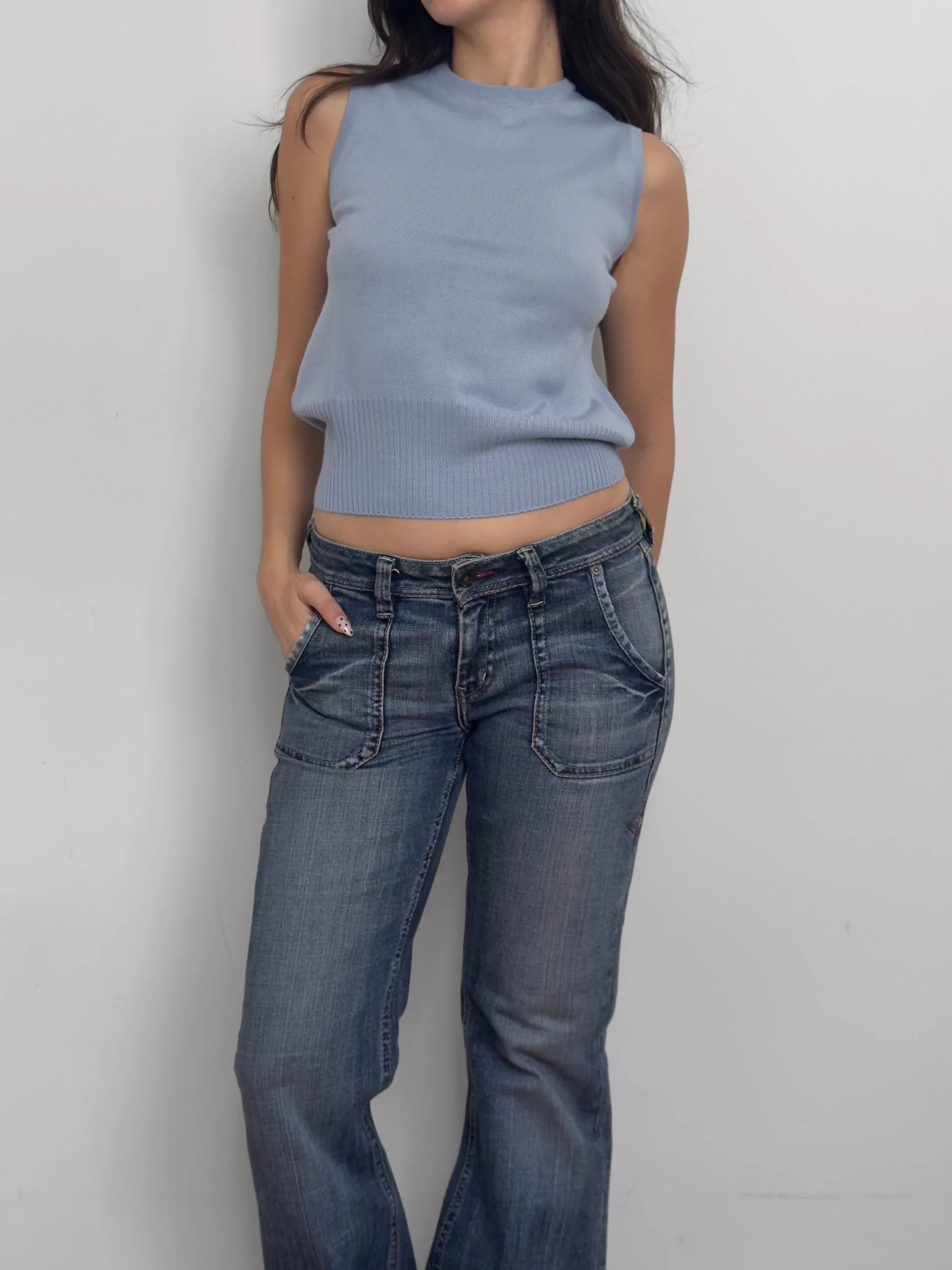 Blue Wool Pullover