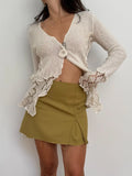 Pointelle Cream Cardigan