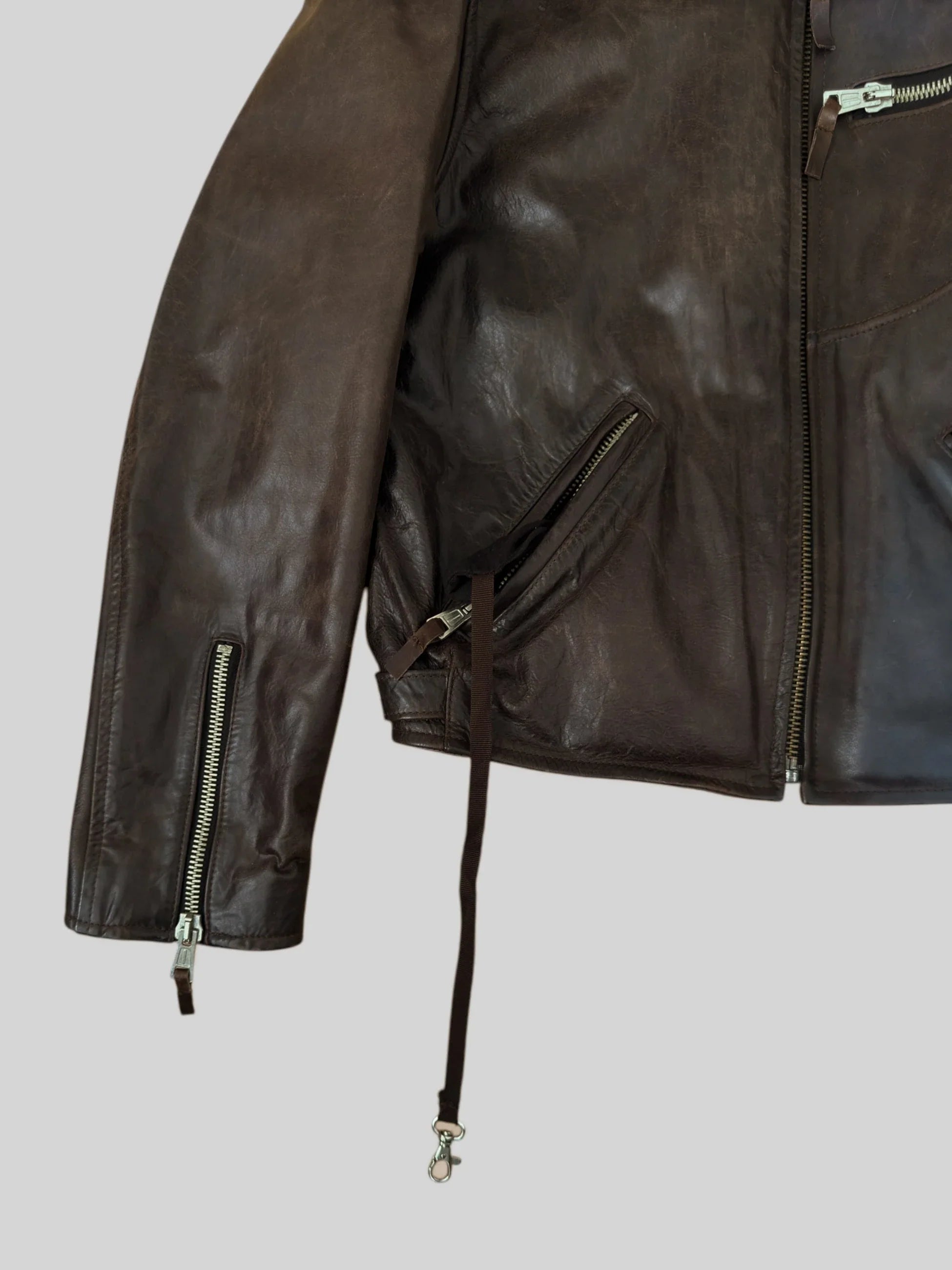Brown Leather Coat