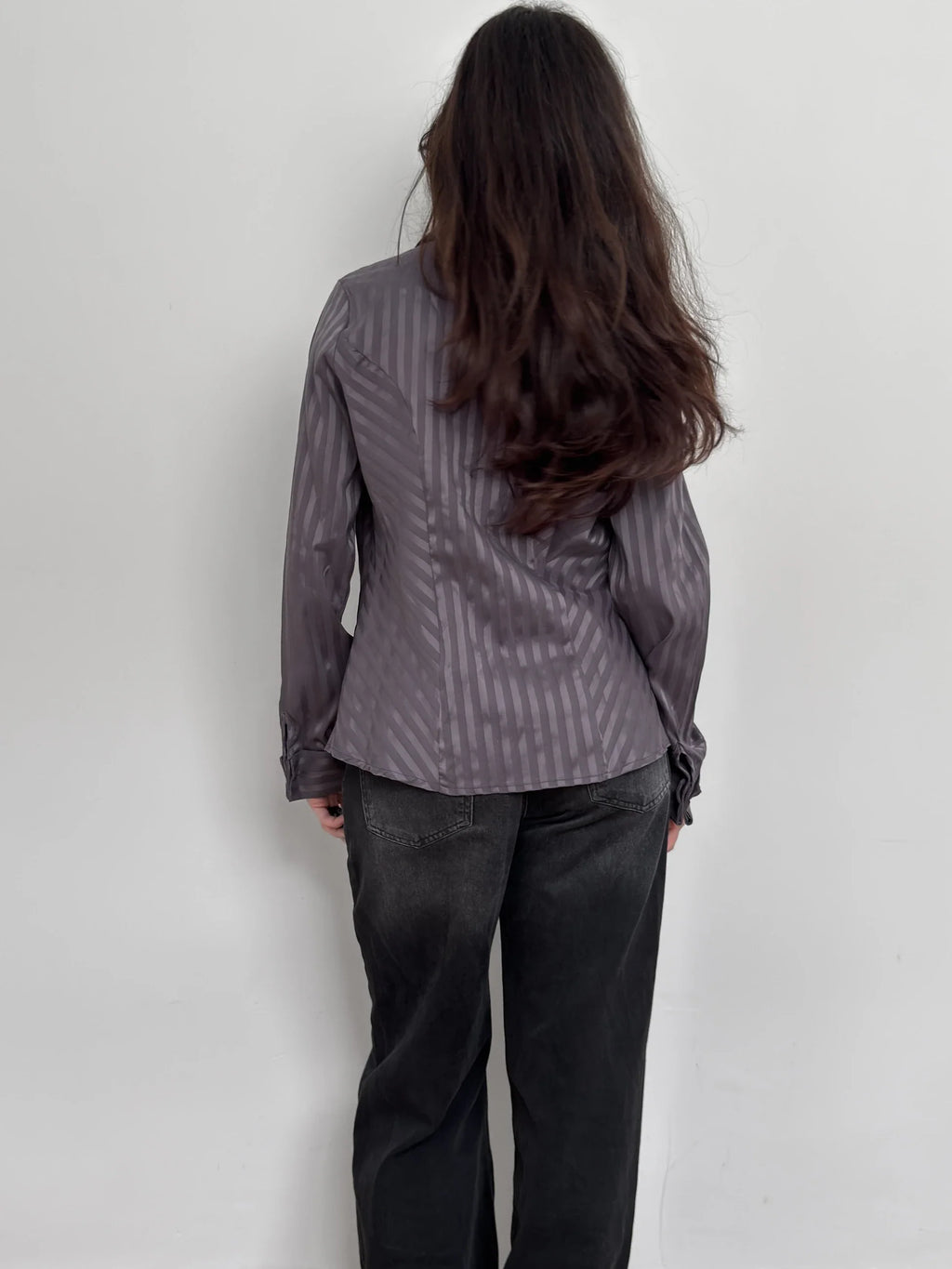 Striped Satin Shirt