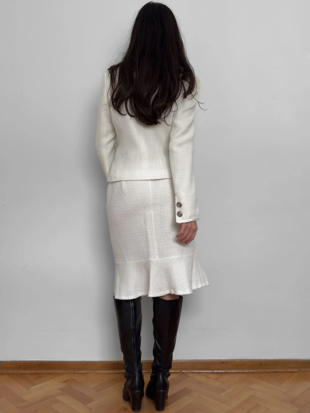 Ecru Tweed Suit