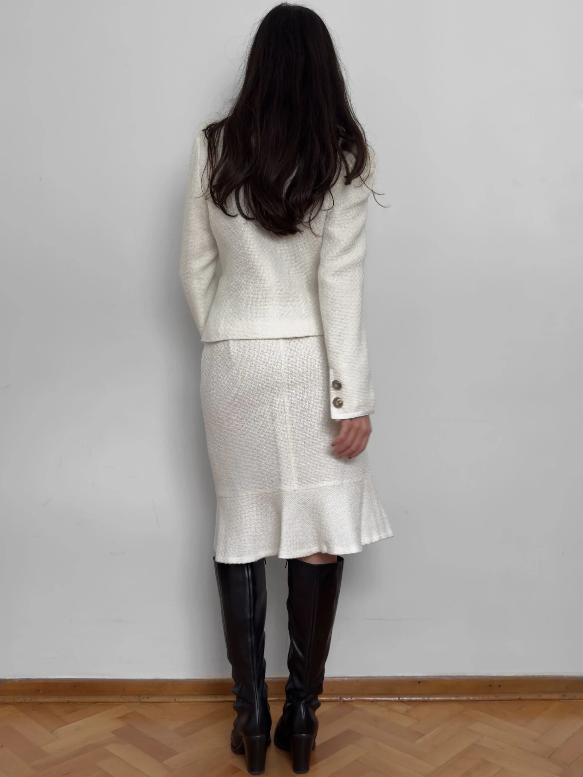 Ecru Tweed Suit