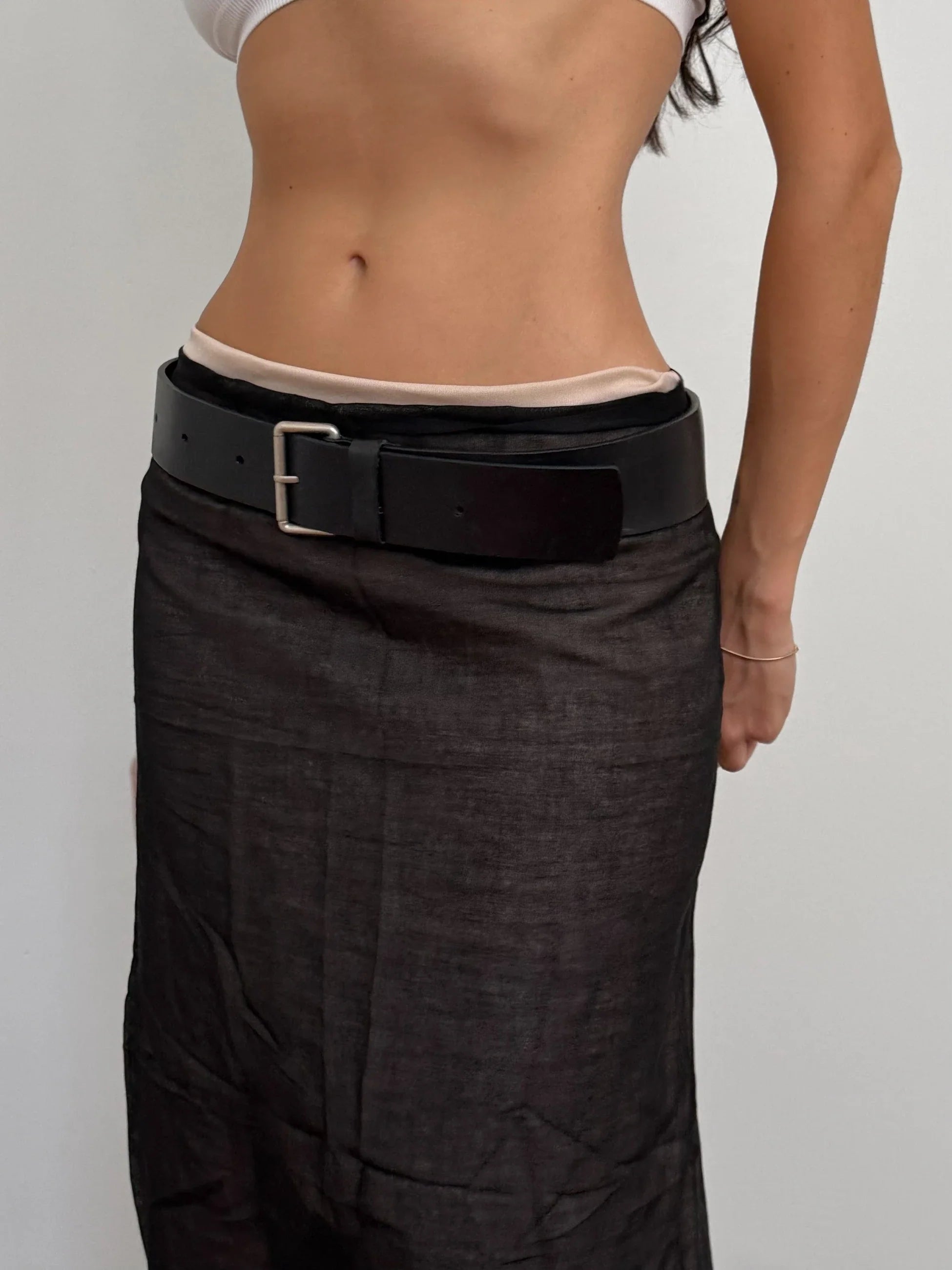 Black Leather Belt