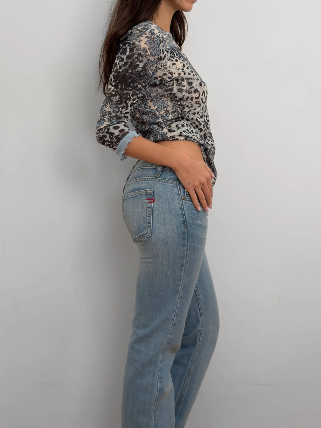 Patterned Shimmer Blouse