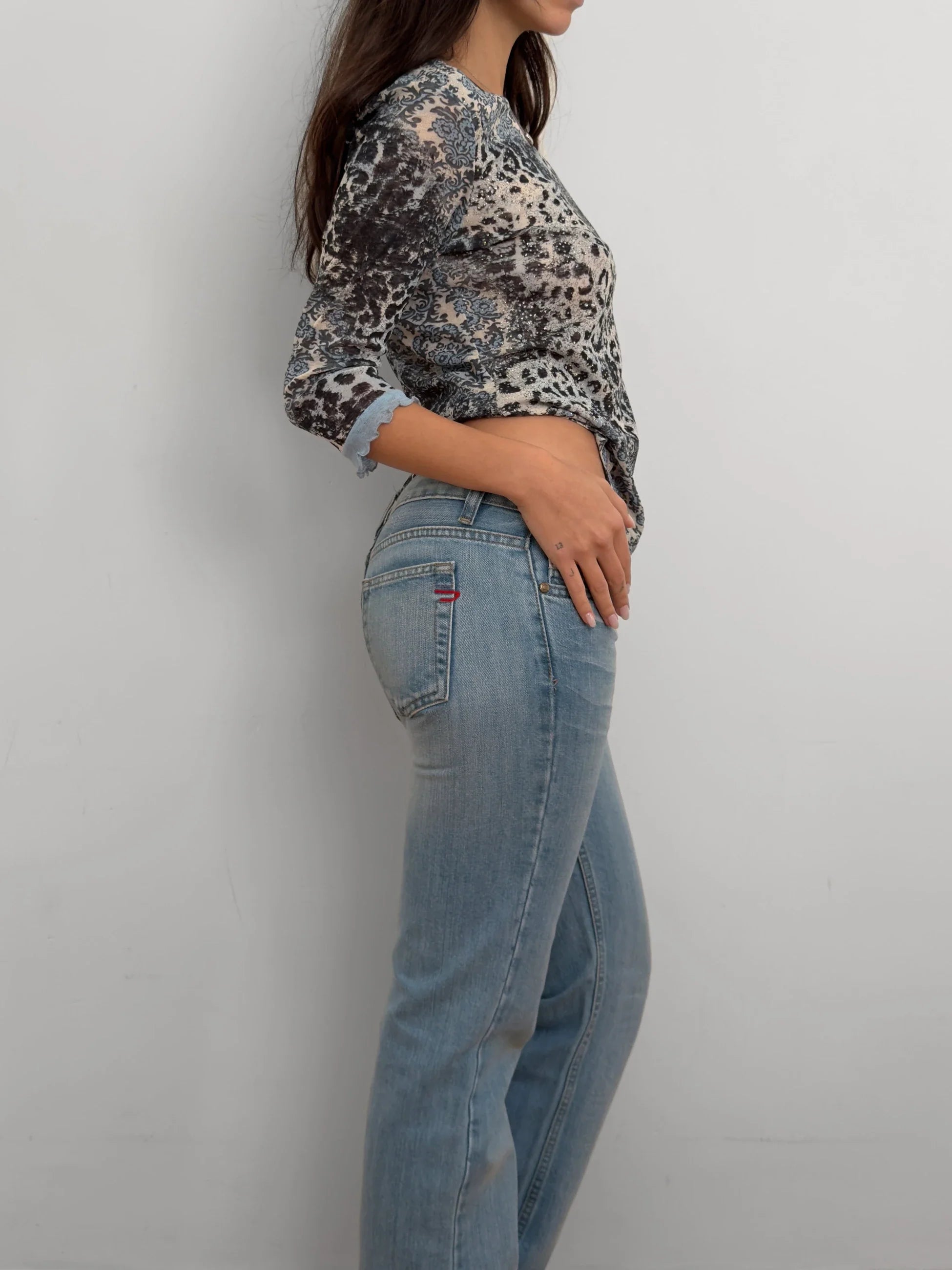 Patterned Shimmer Blouse