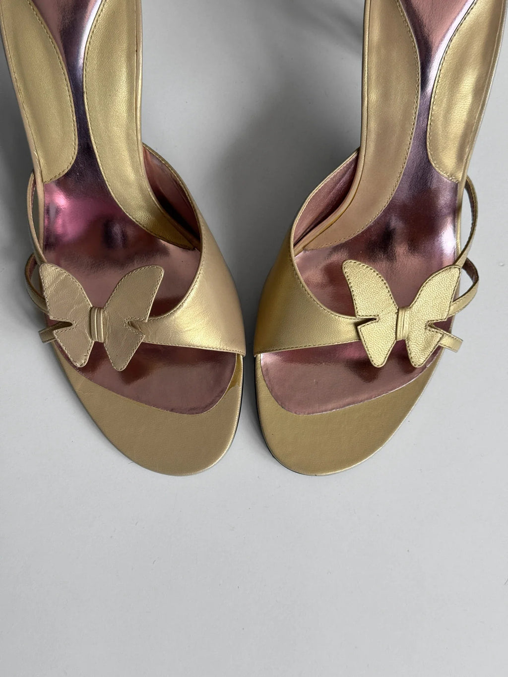 Butterfly Heeled Mules