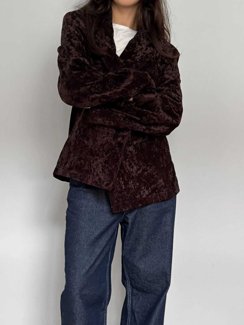 Brown Velvet Blazer