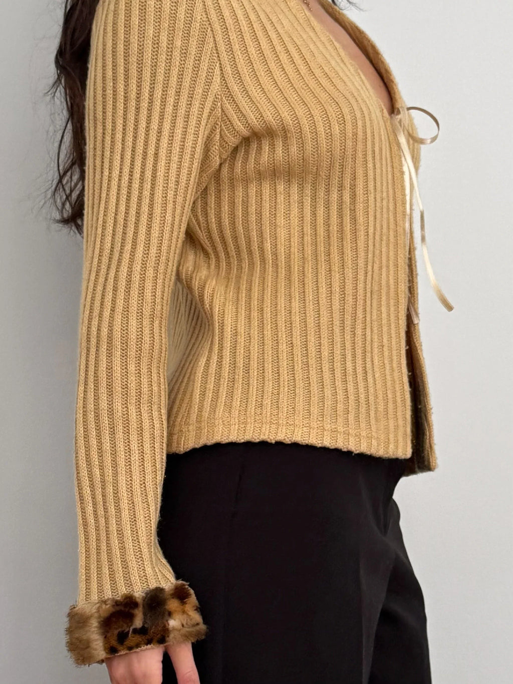 Sleeve-Detailed Cardigan