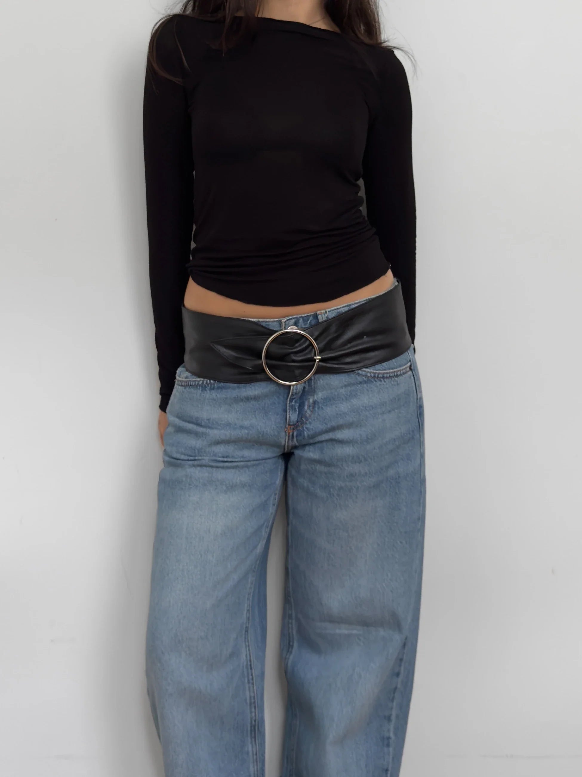 Black Leather Belt