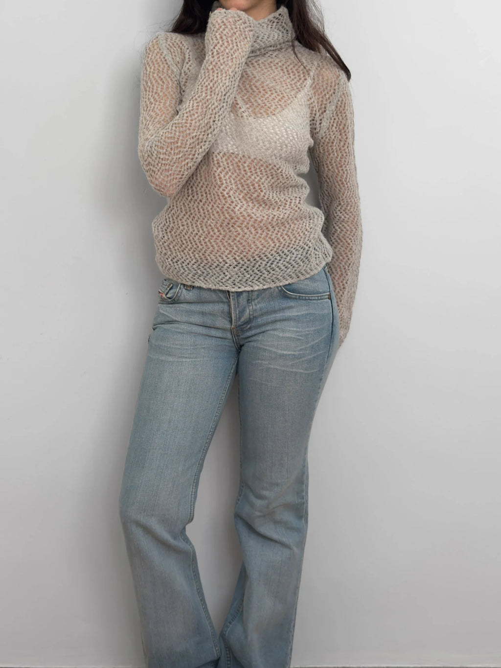 Grey Mohair Sweater